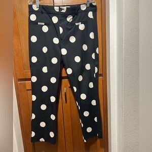 Anthropologie Black and White Polka Dot Kids Pants